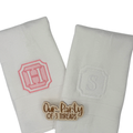One Embossed Monogram Bath Towel – Signature Soft Collection