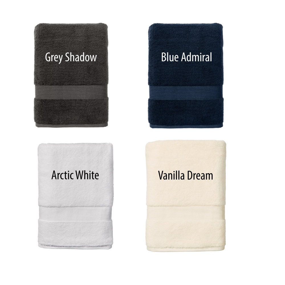 One Embossed Monogram Bath Towel – Signature Soft Collection