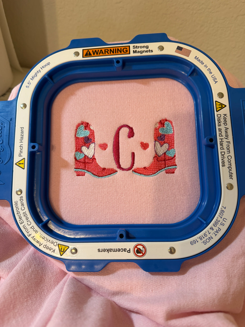 Western Heart Boots Initial Crewneck