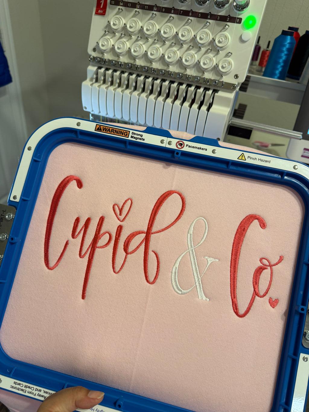 Cupid & Co. Embroidered Crewneck Sweatshirt