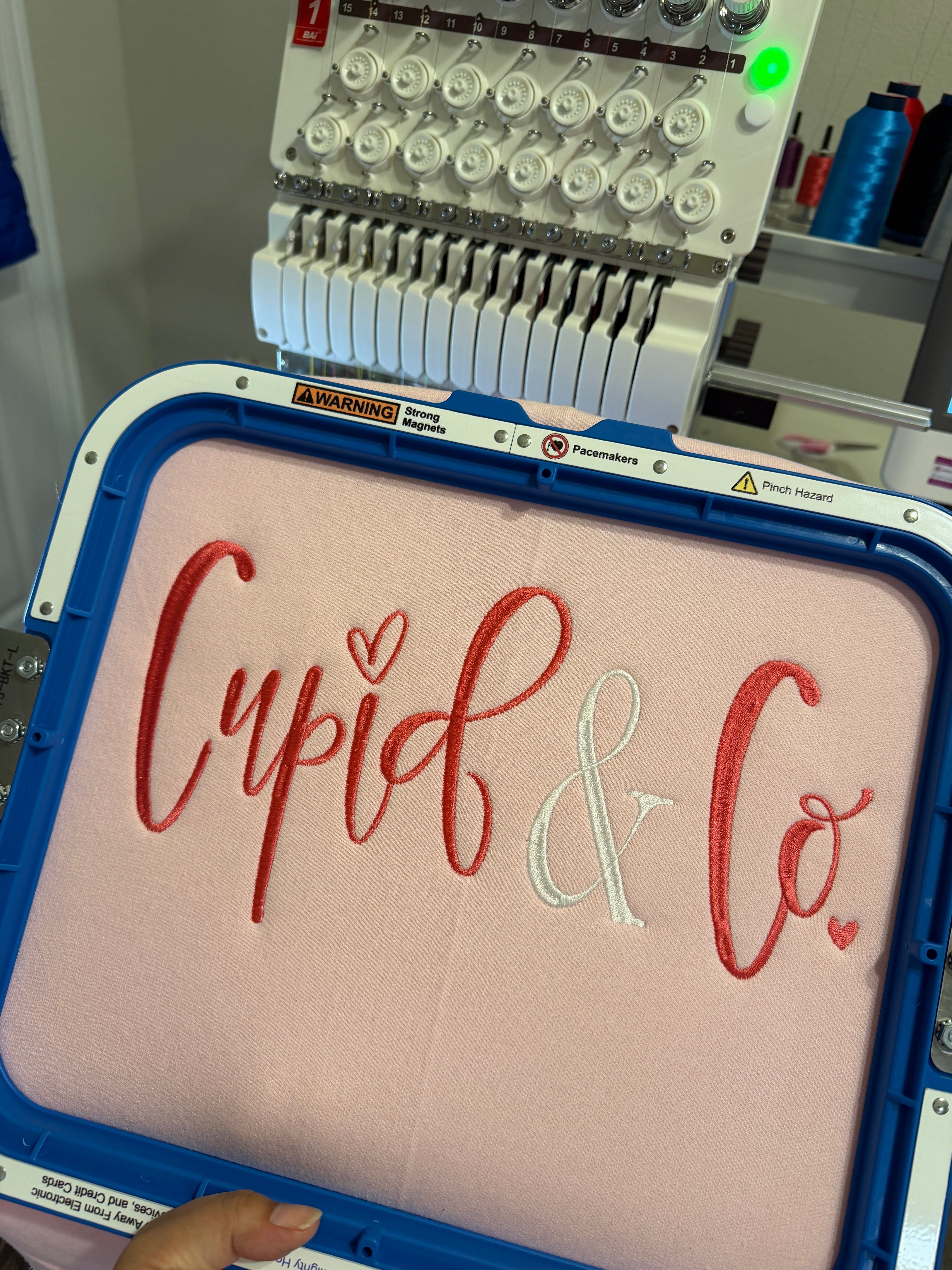 Cupid & Co. Embroidered Crewneck Sweatshirt