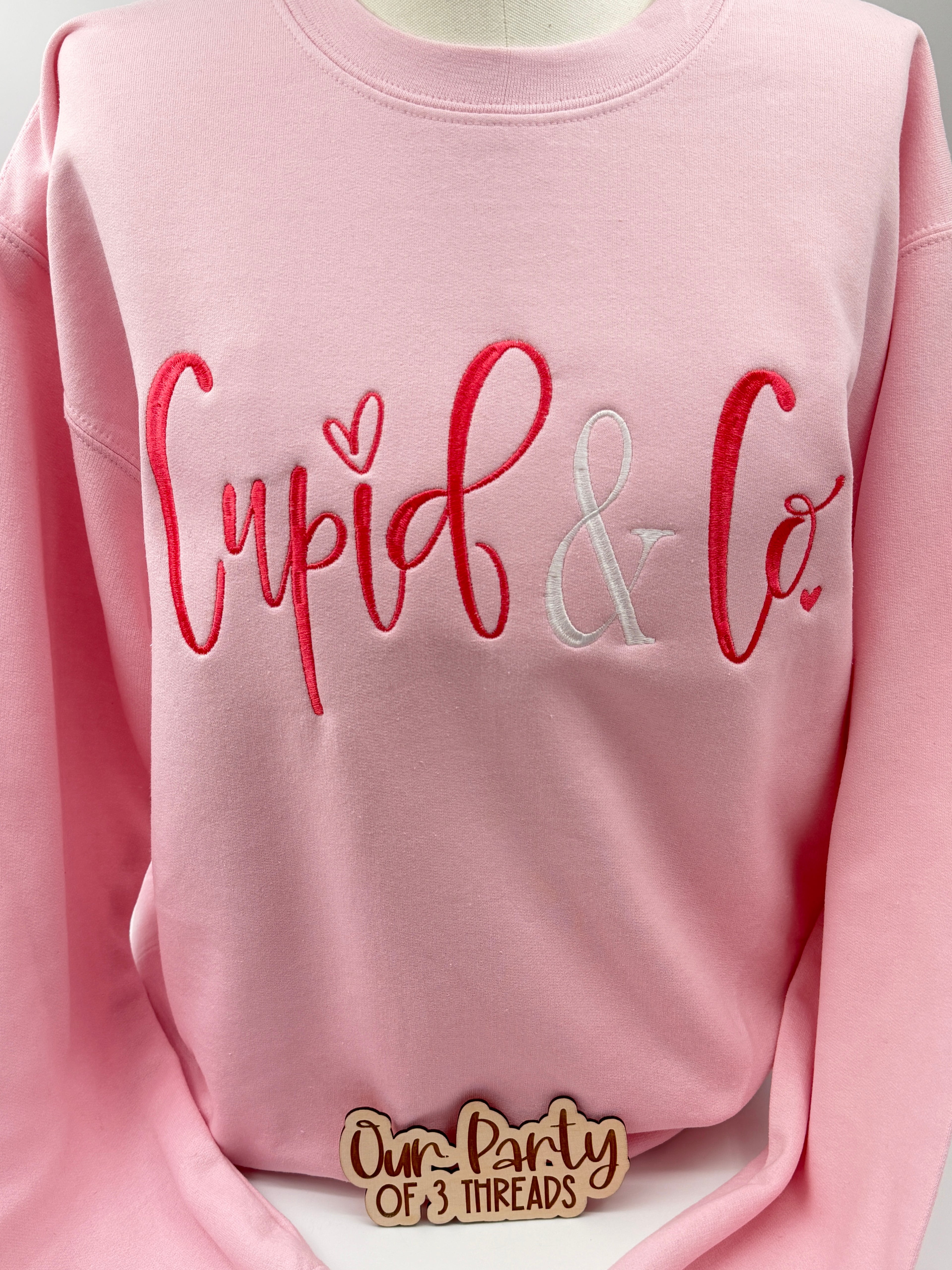 Cupid & Co. Embroidered Crewneck Sweatshirt