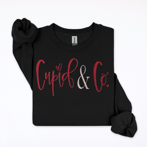 Cupid & Co. Embroidered Crewneck Sweatshirt
