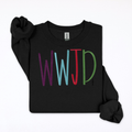 WWJD Embroidered Crewneck Sweatshirt